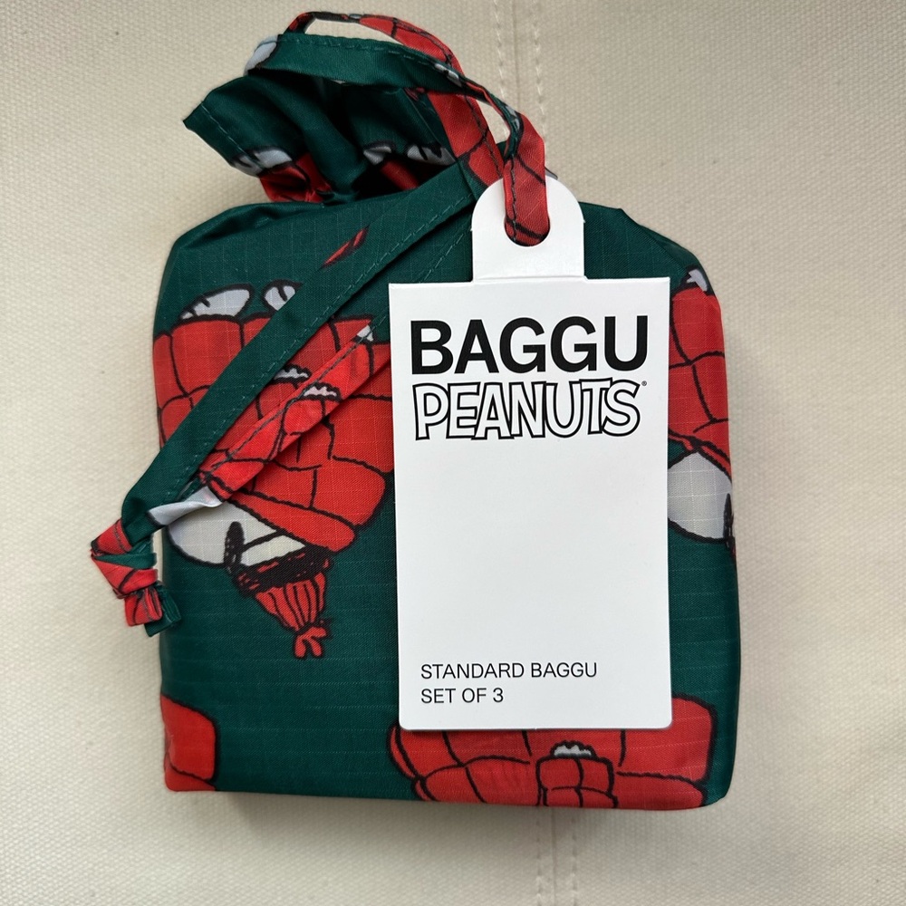 NWT Standard Baggu Set ~ Peanuts Snoopy Puffer - Picture 2 of 2